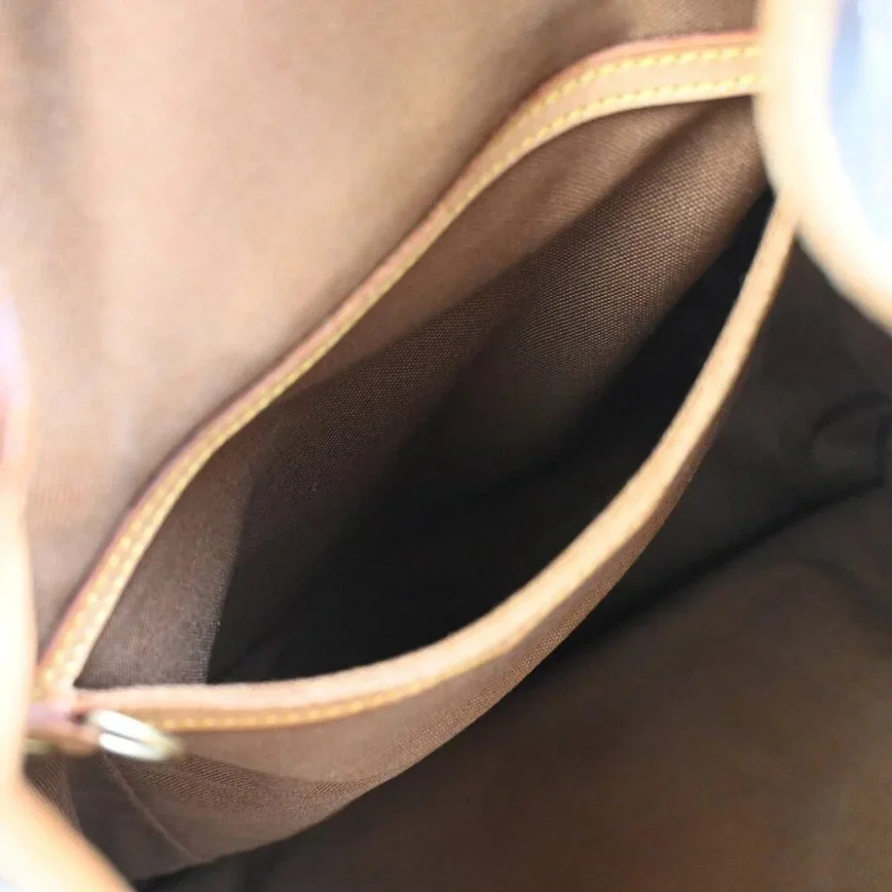 LOUIS VUITTON Montsouris GM Backpack Bag Monogram Leather Brown